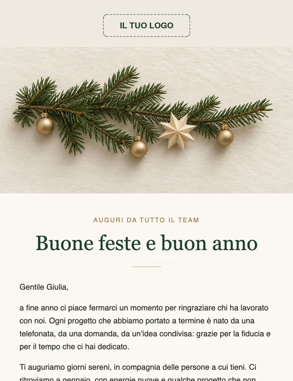 Anteprima del template «Auguri di Natale aziendali»