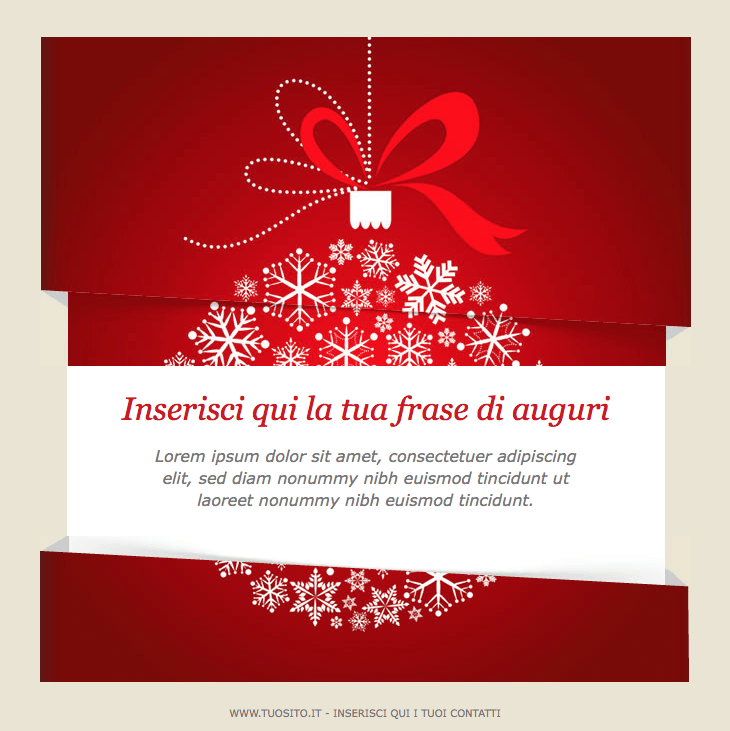 Newsletter Auguri di Natale | Infomail