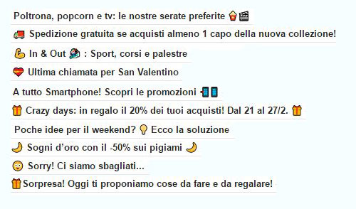 emoji nell'oggetto email