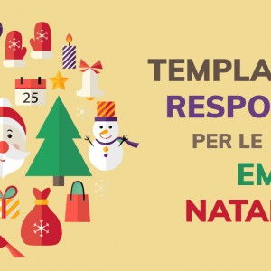 Template responsive per le email di Natale