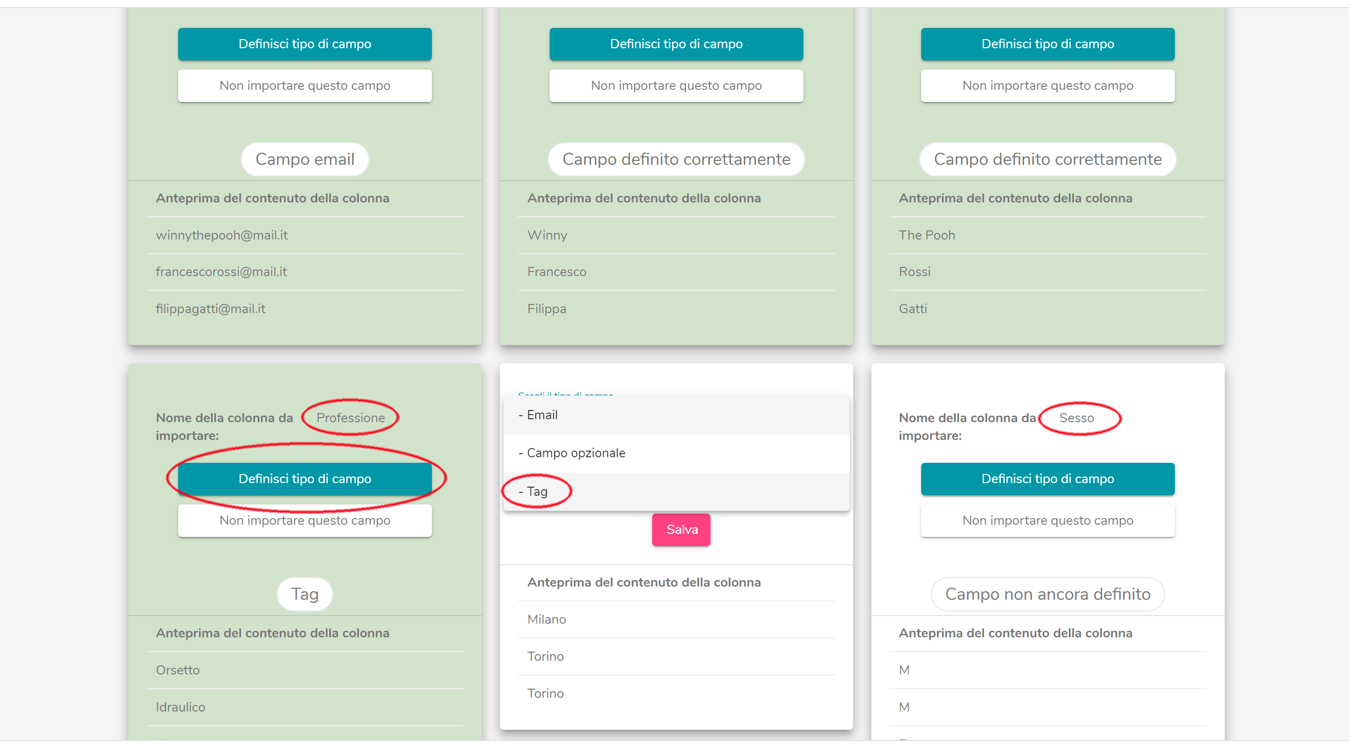 creating a mailing list in infomail