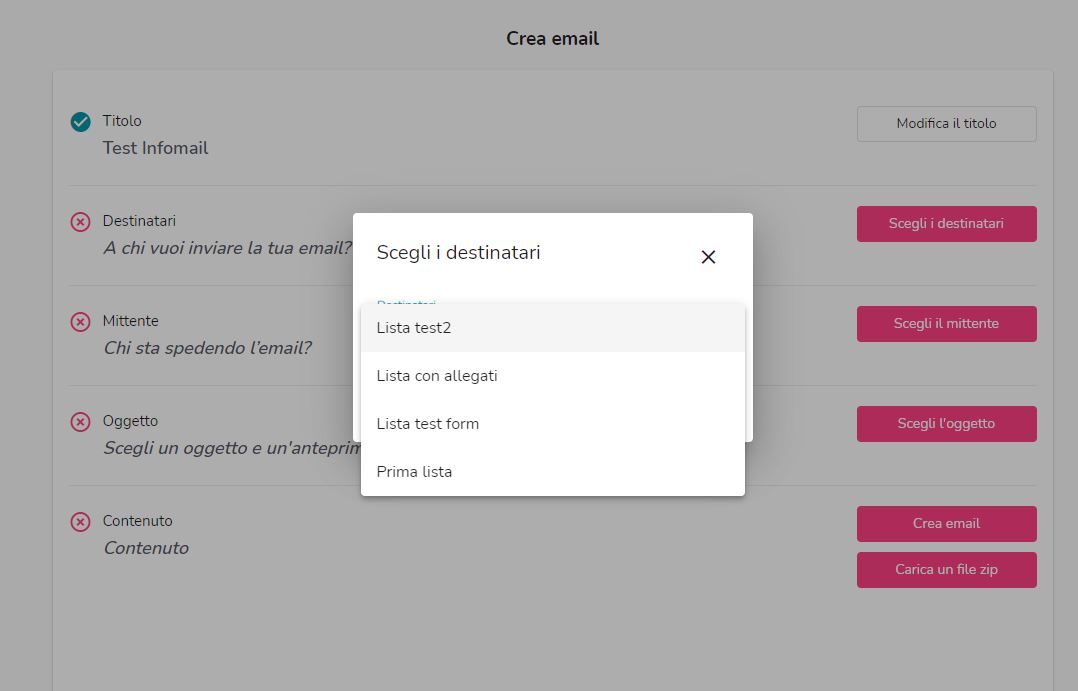 selezionare-lista-infomail